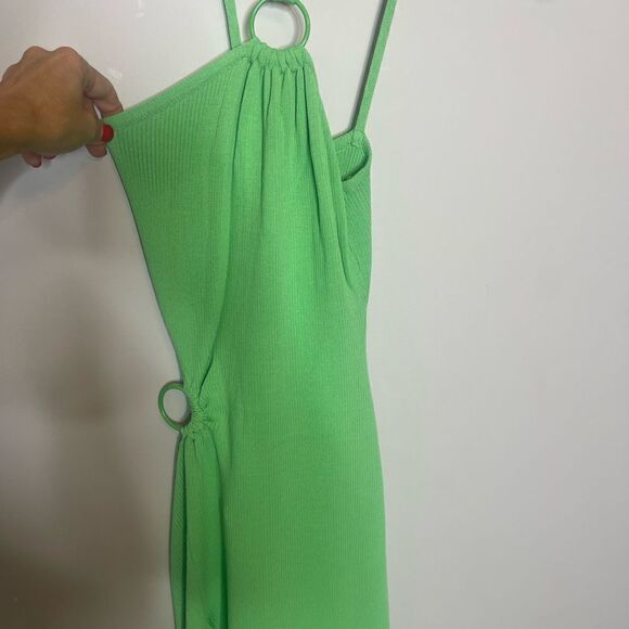 For Love And Lemons Keisha Maxi Dress -Green New Medium - Picture 16 of 16